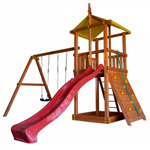 детские игровые комплексы из дерева, деревянные детские игровые комплексы